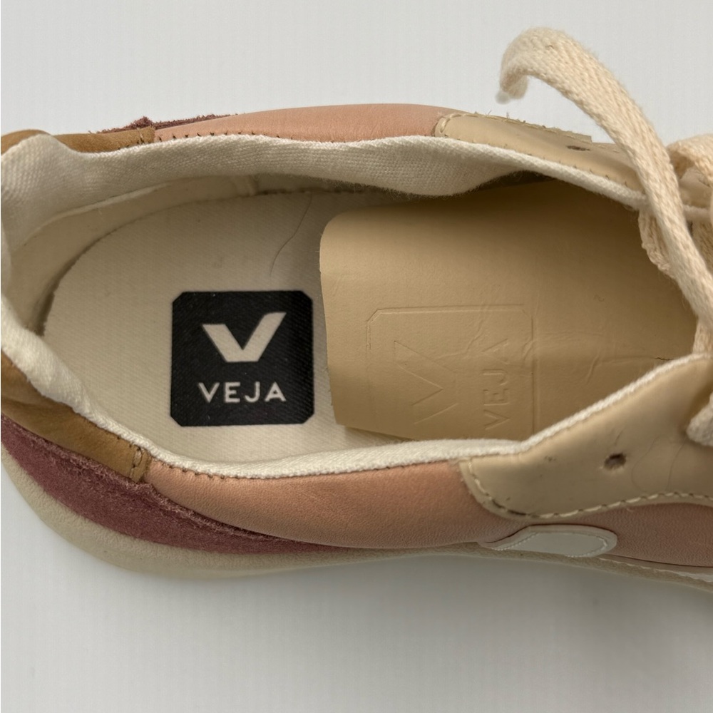 Veja Women’s V-10 Sneakers in Blush, Rose, Cream & Gray - Picture 7 of 7